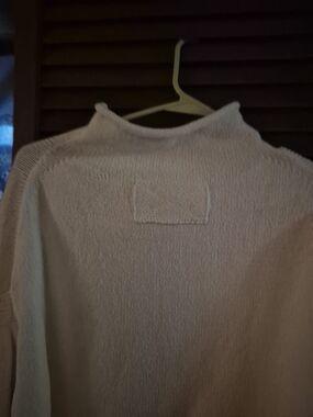 We The Free Pale Cream Cowl-Turtleneck Sweater